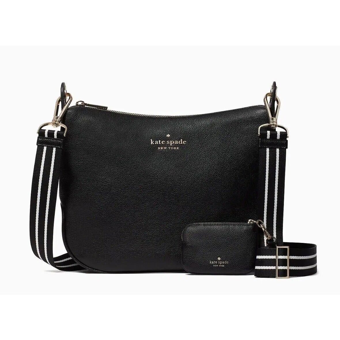 Kate Spade Rosie Small Crossbody Pebbled Leather Black New Msp