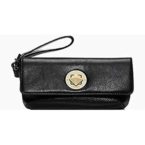 Kate New York Chrystie Street Evan Spade York Chrystie Street Evan Black Clutch Leather Wristlet