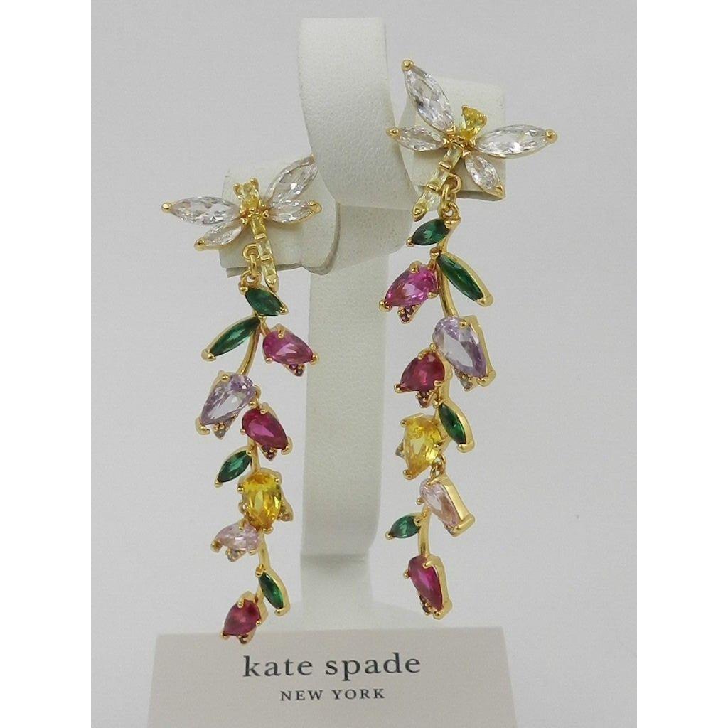 Kate Spade New York Floral Linear Drop Earrings