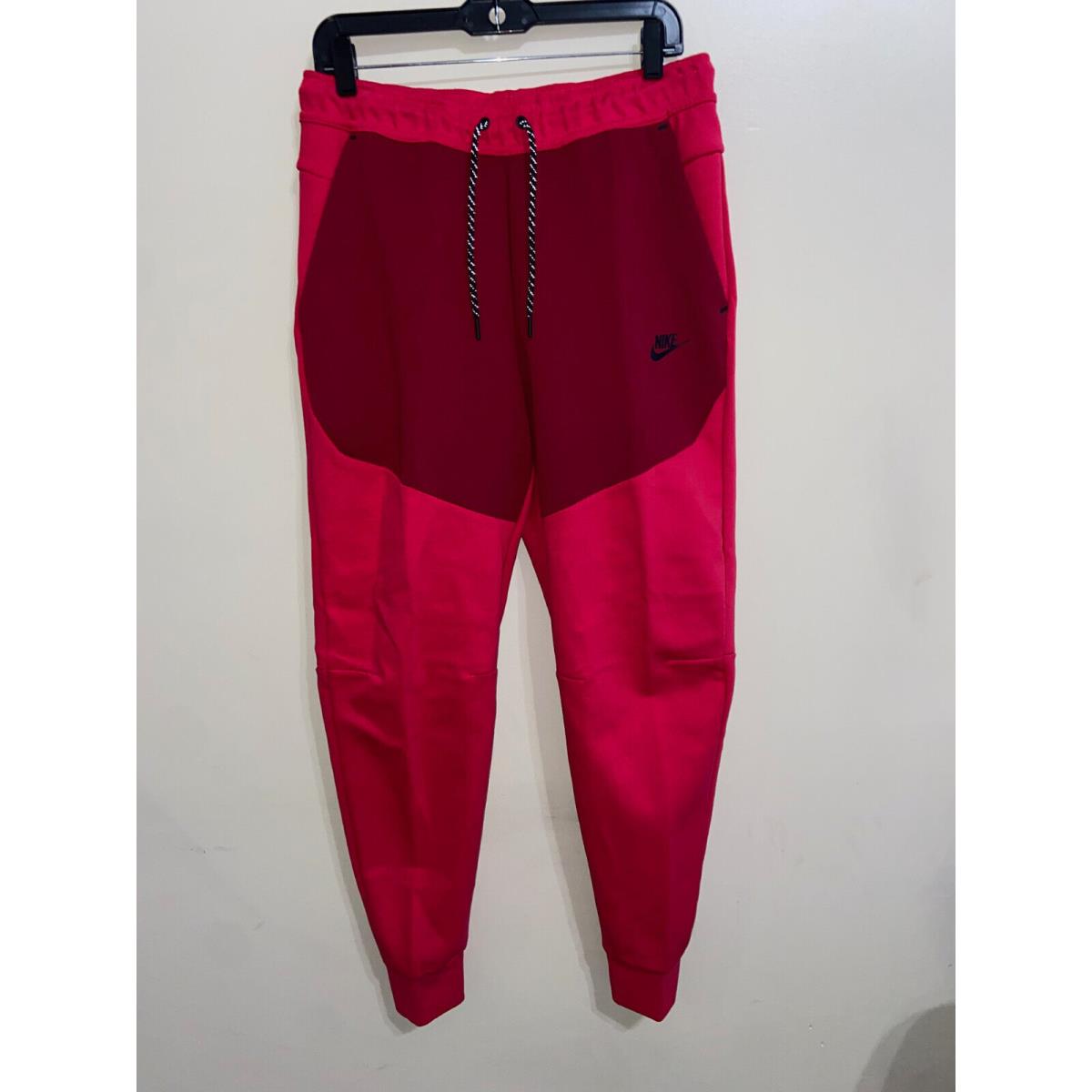 Nike Tech Fleece Jogger Pants Sweatpant Berry Pink Red CU4495-643 Mens L