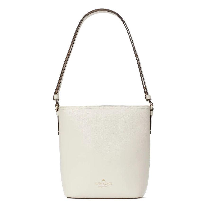 New Kate Spade Max Duffel Crossbody Pebble Leather Parchment