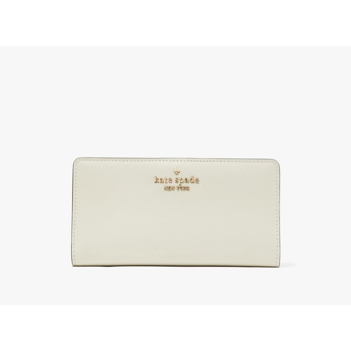 Kate Spade Madison Large Slim Bifold Wallet Meringue