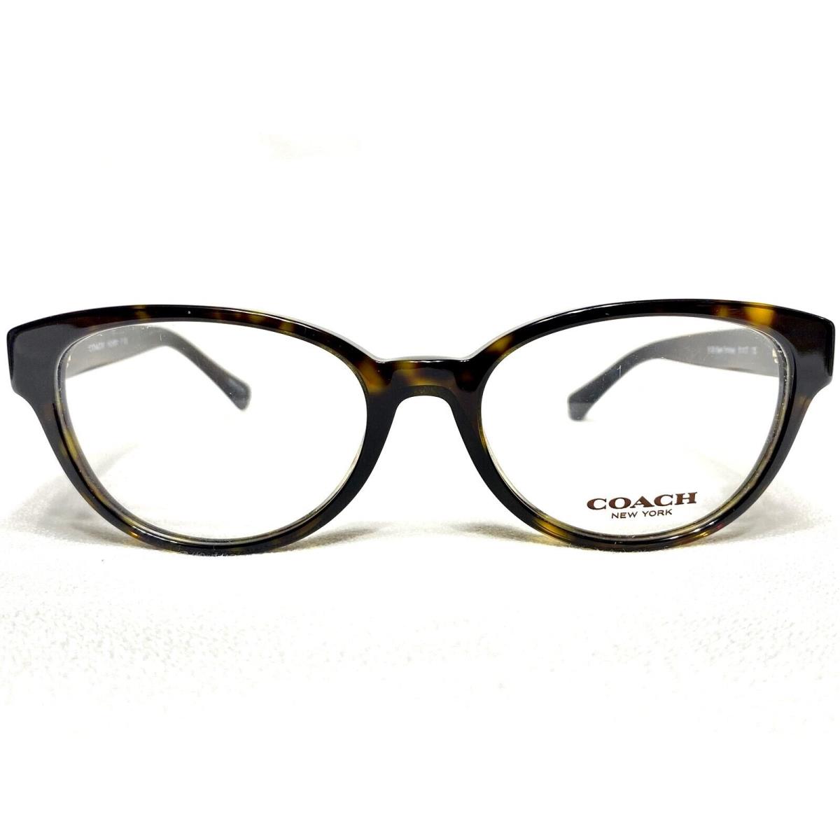 Coach HC6069 5120 Womens Tortoise Oval Designer Eyeglasses Frames 51/17 135