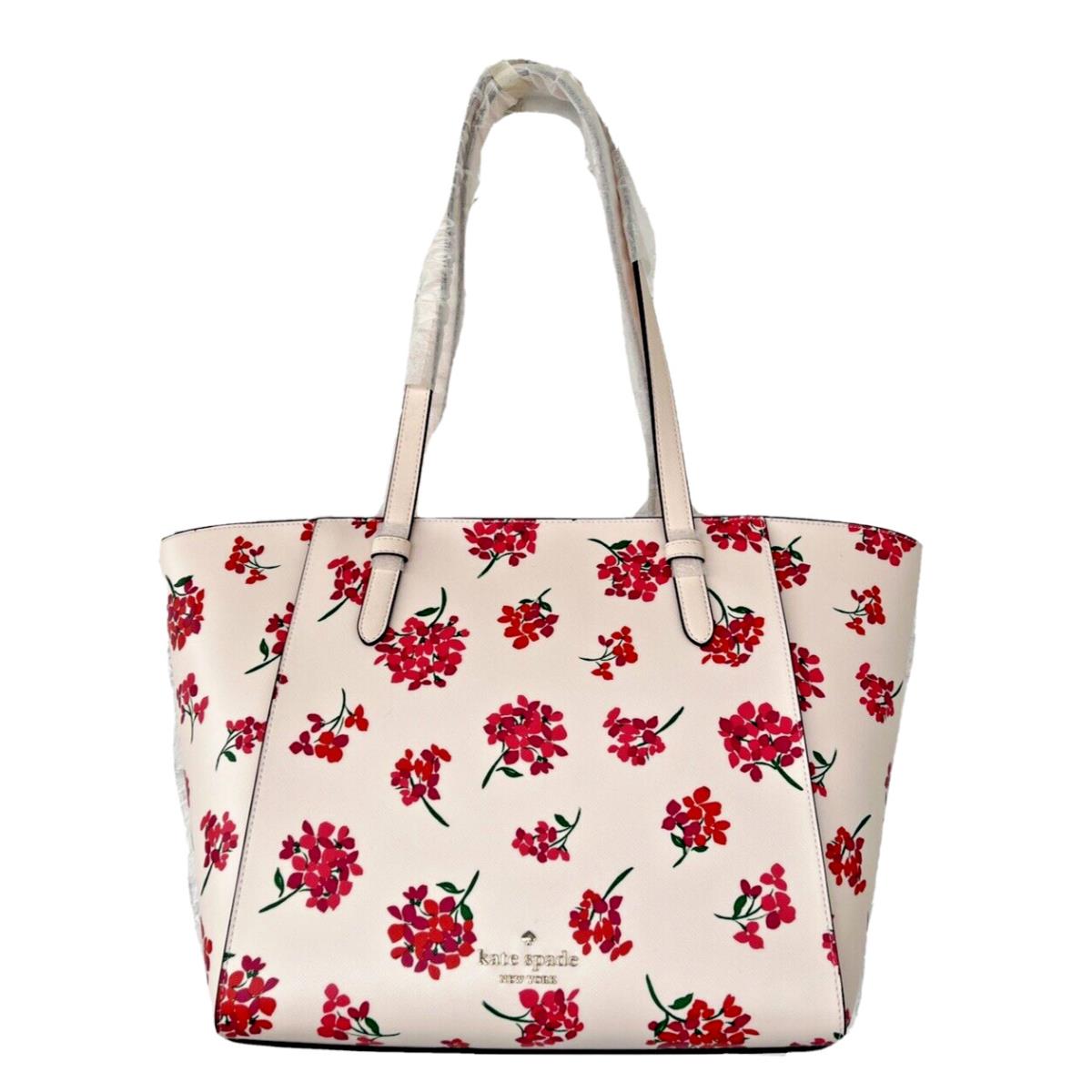 New Kate Spade Becca Floral Tote Fresh Peach