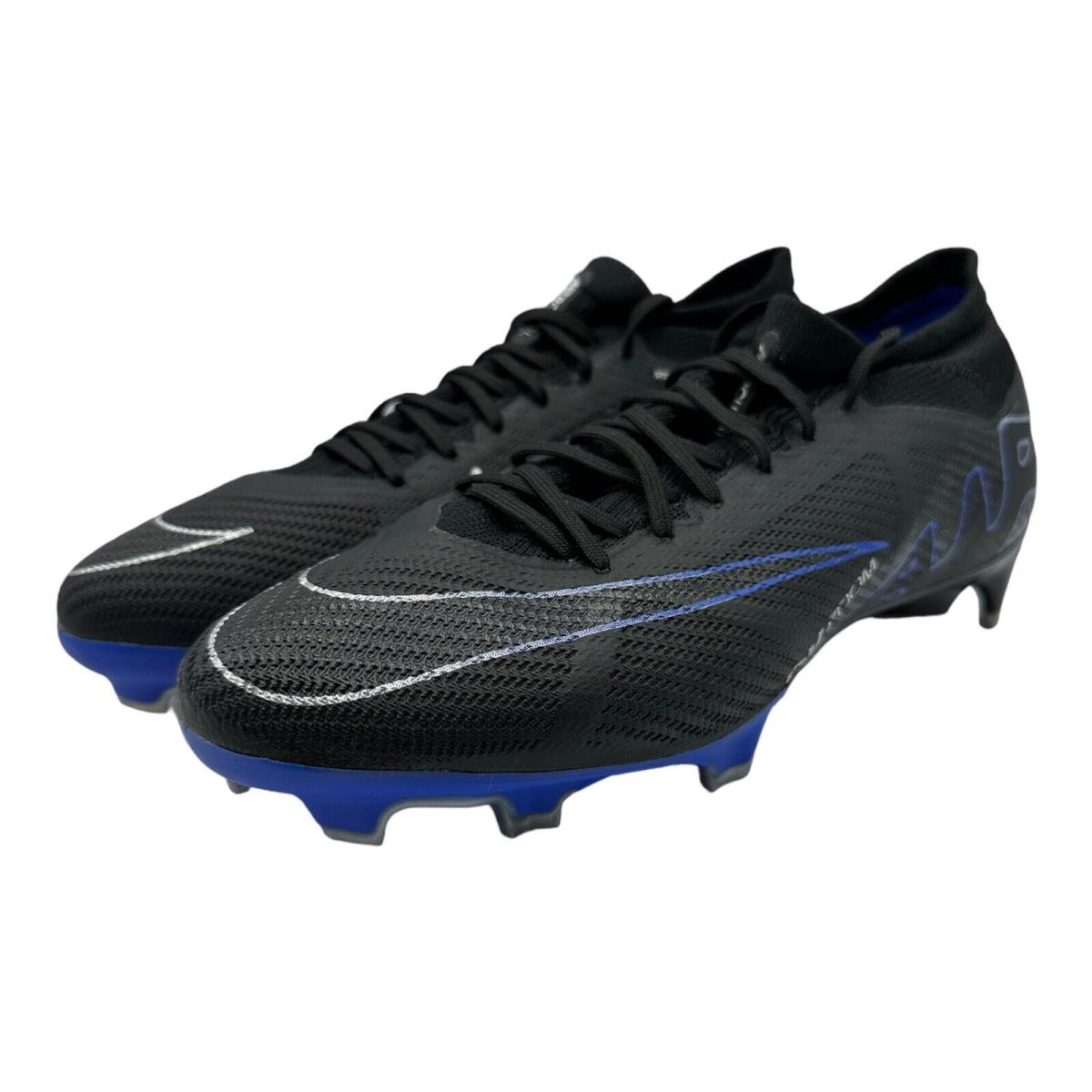 Nike Zoom Mercurial Vapor 15 Pro FG Low Black Blue DJ5603-040 - Men`s Size 7 - Black