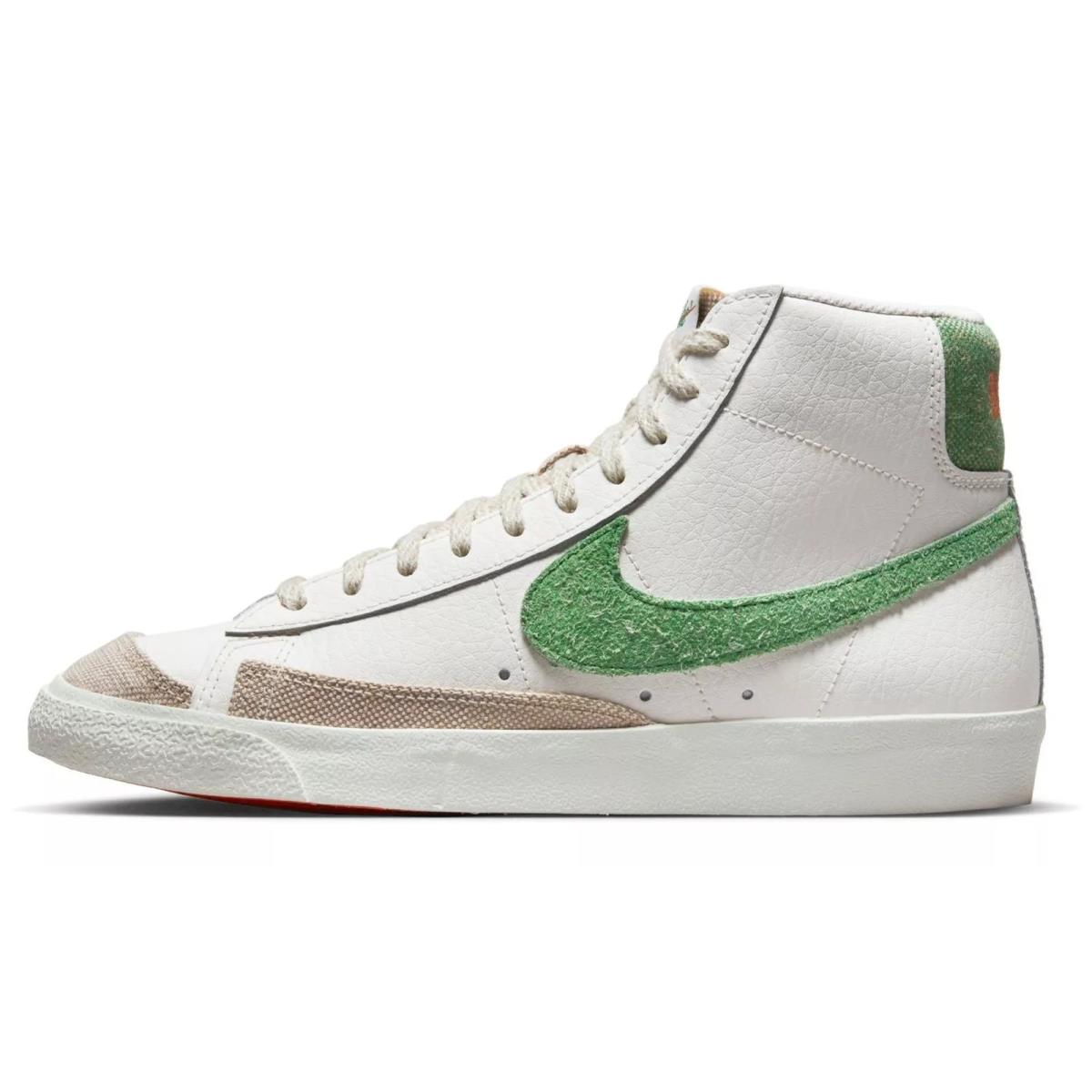 Nike Mens Blazer Mid `77 Vntg Fashion Sneakers FD0759 133 - SAIL/STADIUM GREEN