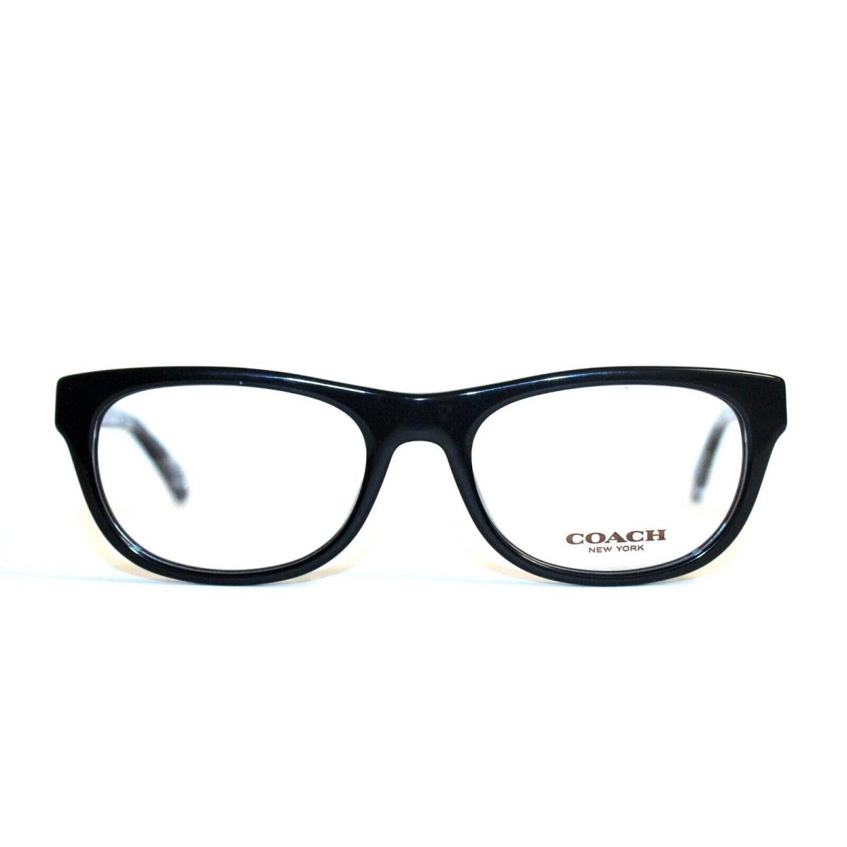 Coach HC6081 5348 Black Crystal Mosaic Eyeglasses RX 53-18-135 MM