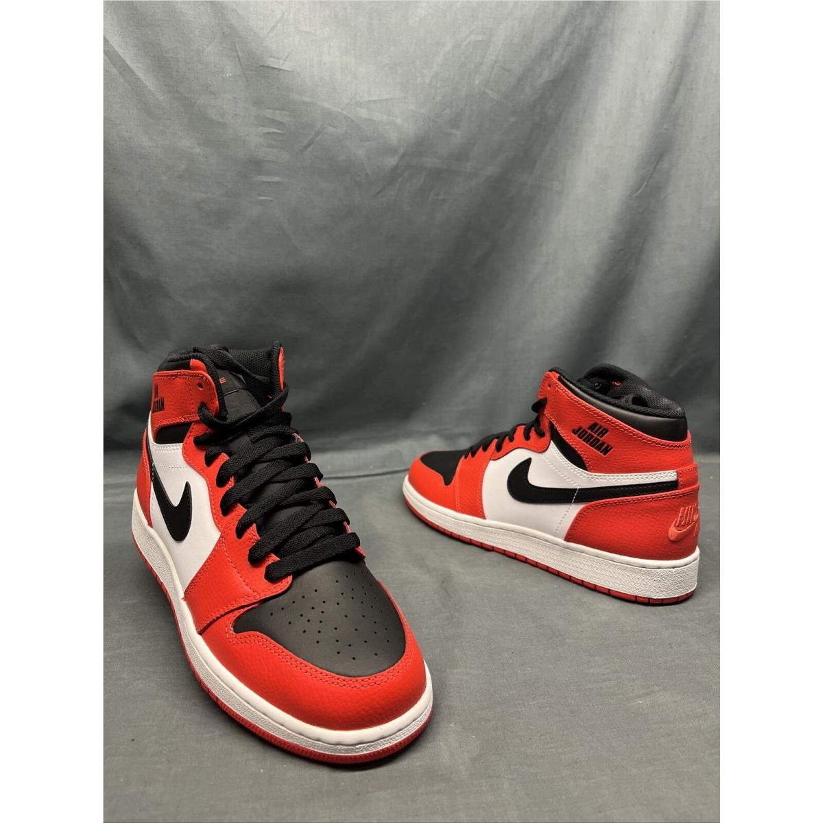 Nike Air Jordan 1 Retro High BG GS Sneakers Orange White Boys Size 7Y SporTipTop