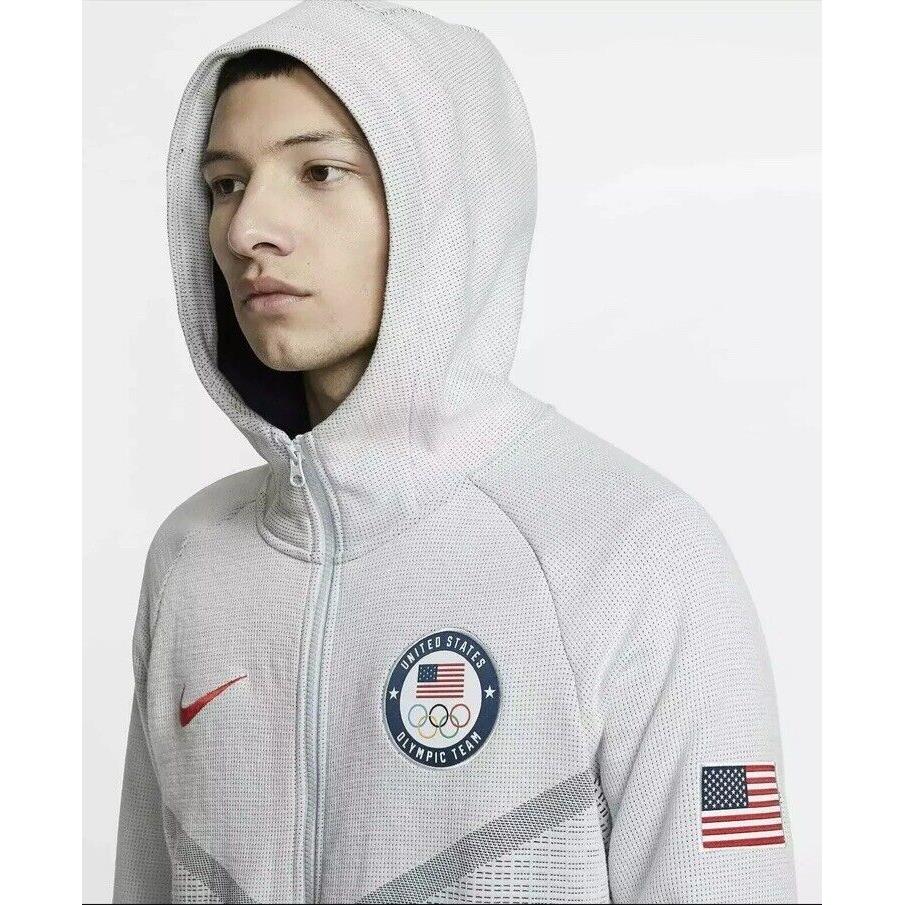 Nike Mens Sportswear Windrunner Usa Olympic Team Tech Pack Hoodie Xxl CT2798-043