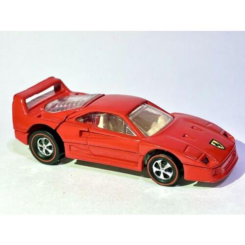 1991 Hot Wheels Custom Made Redline Ferrari F-40 Blister Pulled Rare