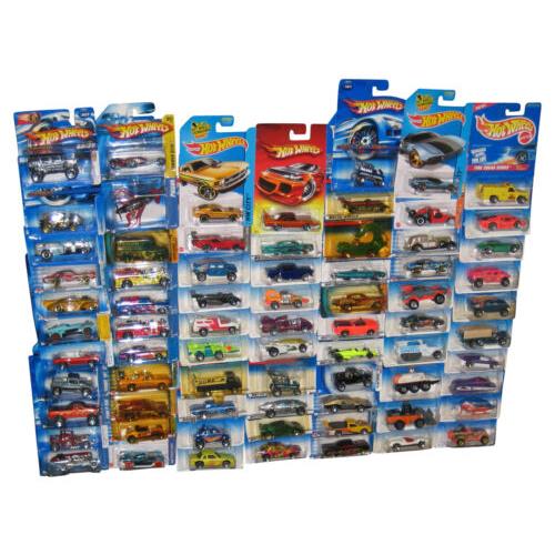 Hot Wheels Mattel Mixed Die-cast Toy Cars - Lot of 73 Cars