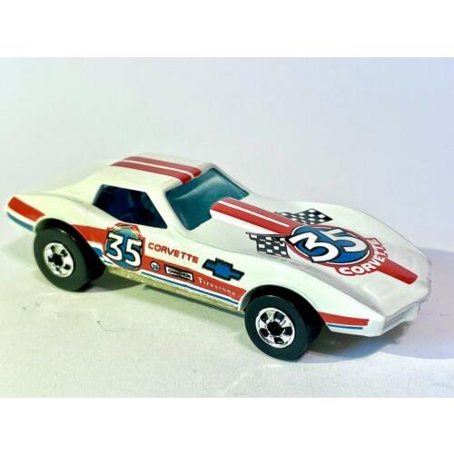 Vintage Mattel Hot Wheels 1975 Blackwall Corvette Stingray Blister Pulled