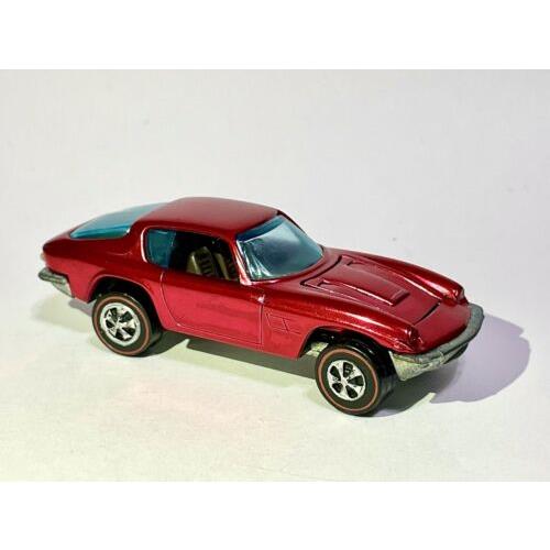 Custom Made Spectraflame Red - Hot Wheels Redline 1969 Maserati Mistral