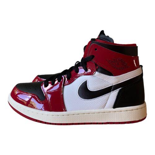 Nike Air Jordan 1 Zoom Cmft `chicago Bulls` Patent Red CT0979-610 Women`s Size 9