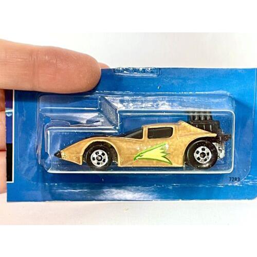Vintage 1987 Hot Wheels Color Racers Mint On Cut Card Flame Runner - Rare