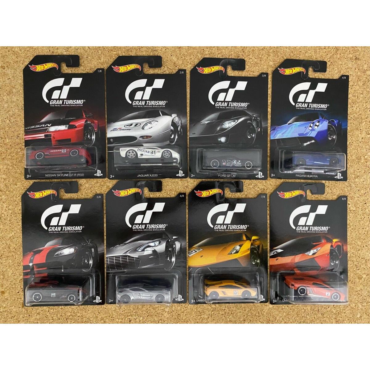 Hot Wheels Walmart 2015 Gran Turismo Complete Set of 8 Super 12C