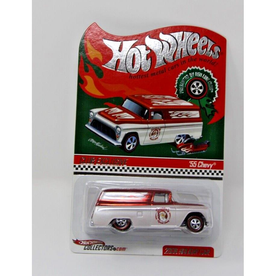2009 Hot Wheels 1955 Chevy Panel Red Line Club Holiday Exclusive 05337/06000