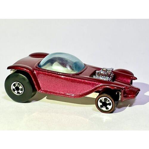 Custom Made - 1993 Hot Wheels Red Beatnik Bandit Fat Rear Tires