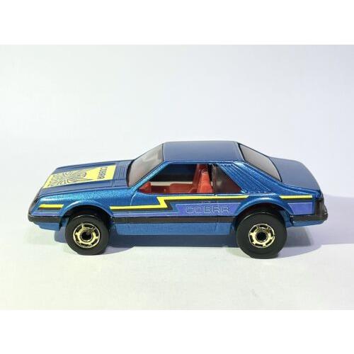 Custom Made Vintage 1979 Hot Wheels Turbo Mustang Cobra Rare Blue