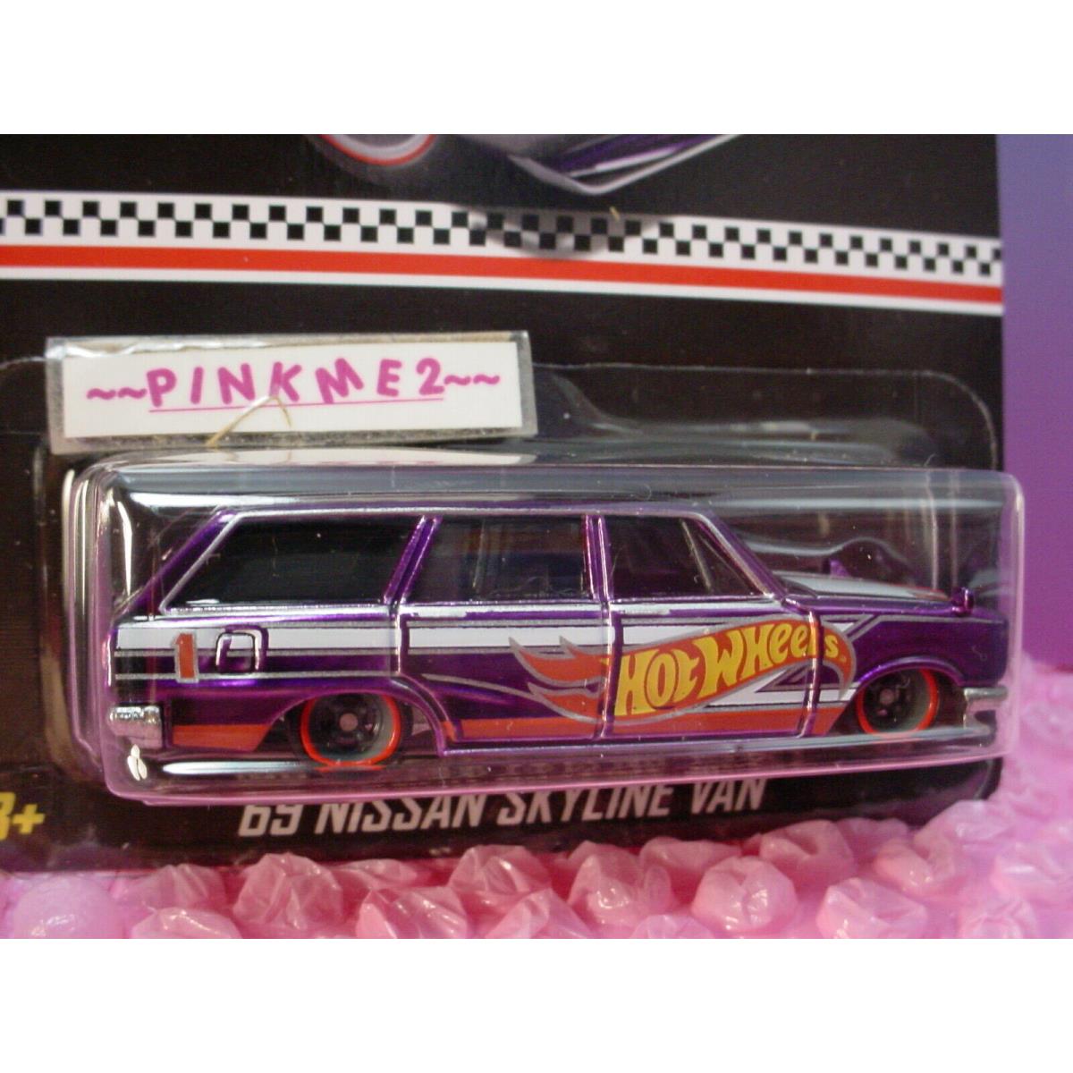 Rlc 2020 Hot Wheels Collector Edition `69 Nissan Skyline Van Purple Red Lines