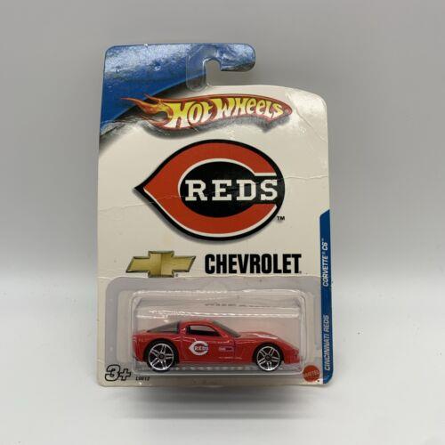 Hot Wheels 1/64 Cincinnati Reds Chevy Corvette C6 2006 Vhtf