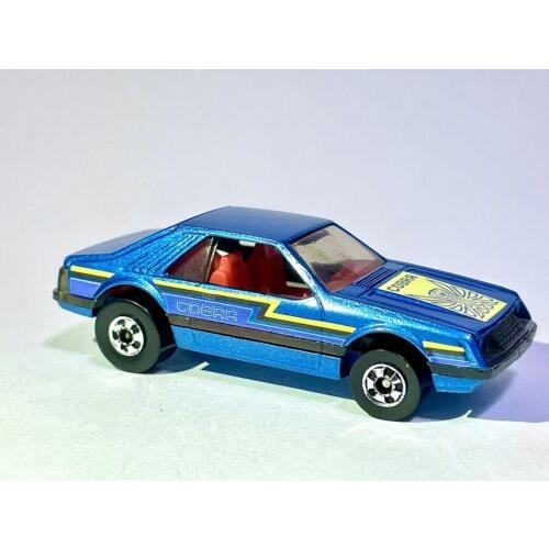 Custom Made Vintage 1979 Hot Wheels Turbo Mustang Cobra Metallic Blue