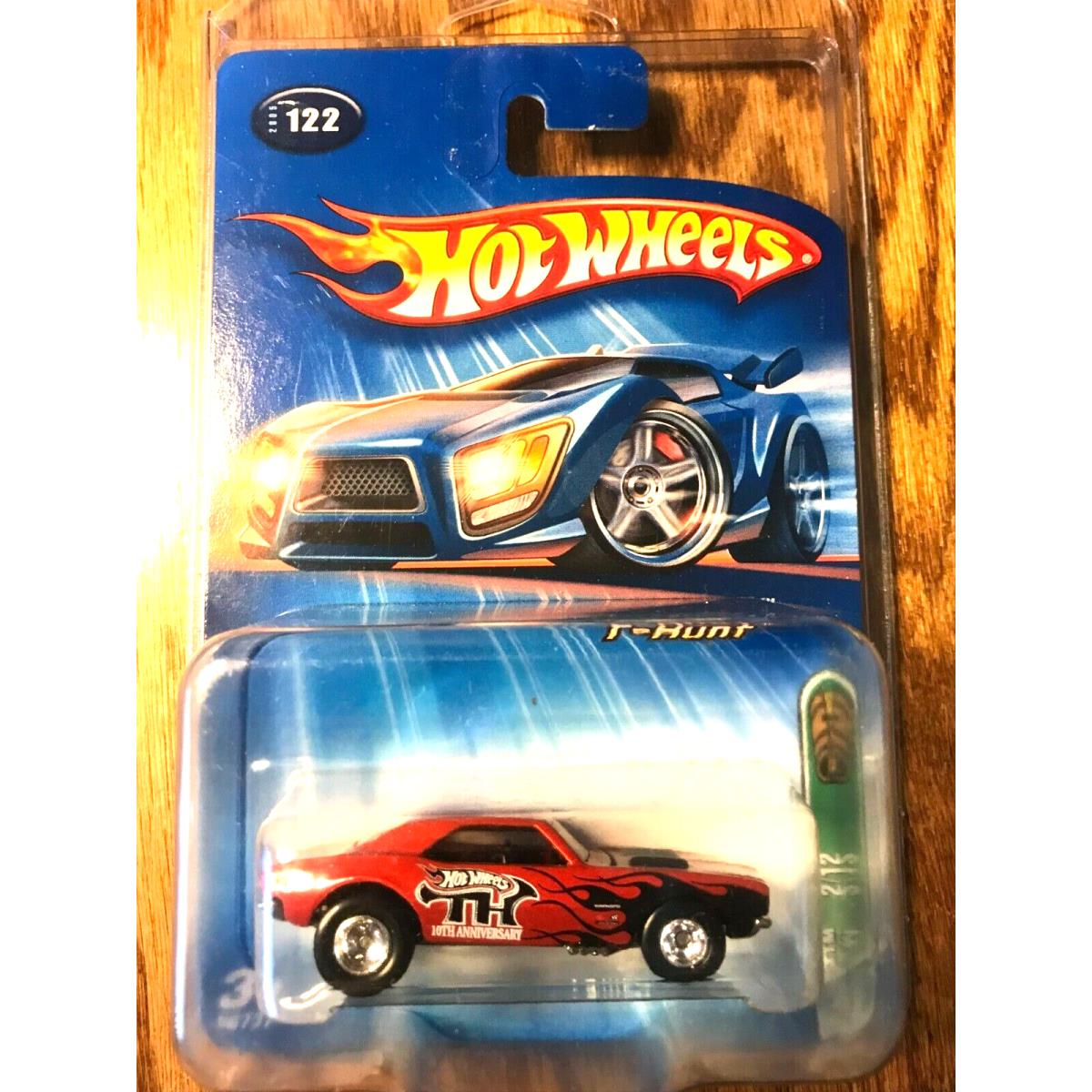 2005 Hot Wheels 10th Anniversary Treasure Hunt `67 Camaro Red W/protecto Case