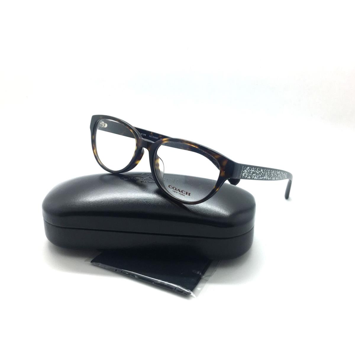 Coach Rx Eyeglasses Frames HC 6069F 5120 53x17 Dark Tortoise