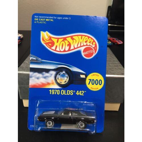 Hot Wheoels 1991 Blue Card 1970 Old`s 442 Limited 7000 Edition Toy Show