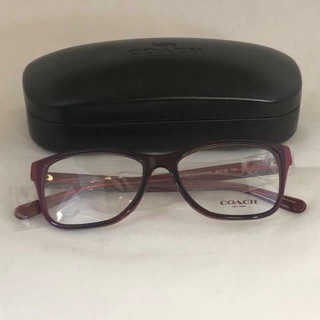 Coach HC6129 Women`s Eyeglasses 5532 Berry Laminate 52-16-140 HC6129