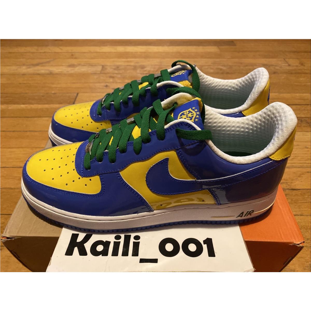 Nike Air Force 1 Low Premium Size 11.5 World Cup 309096 441 Brazil 2005 B SporTipTop