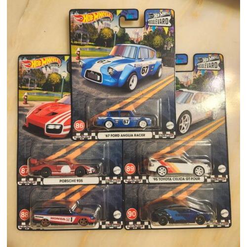 2024 Hot Wheels Boulevard Set of Five