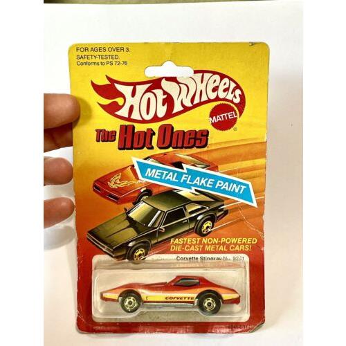 Vintage Hot Wheels The Hot Ones Corvette Stingray 9241 - 1981 Mattel