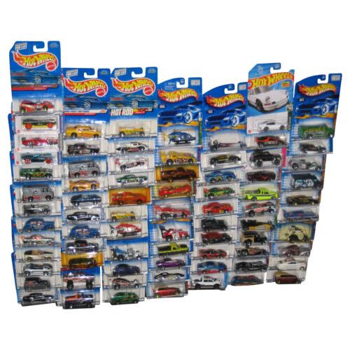 Matchbox and Hot Wheels Mattel Mixed Die Cast Toy Cars - Lot of 76 Cars