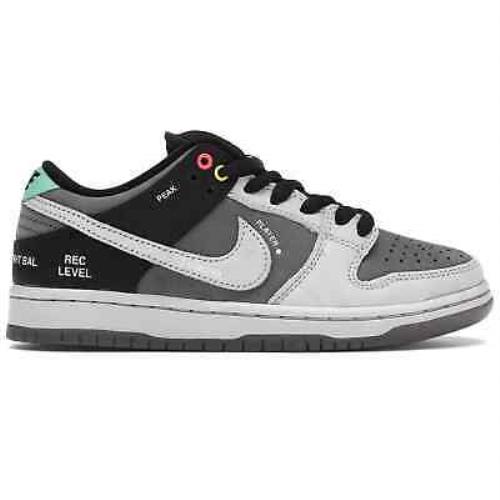 Nike Mens SB Dunk Low Pro Iso Camcorder Sneakers Gray/white Size 9.5 CV1659-001