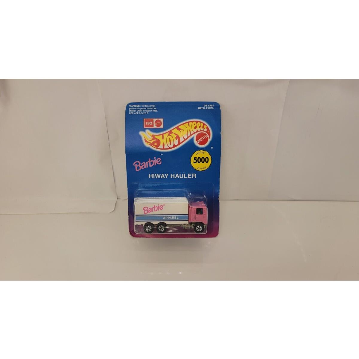 Hiway Hauler Barbie Pink BW Limited Edition 5000 Leo Mattel Malaysia KT99