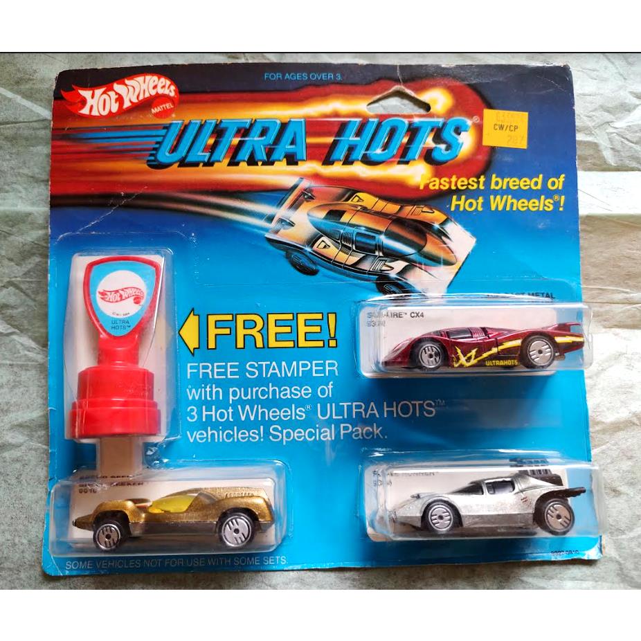 Vintage 1984 Hot Wheels Ultra Hots Stamper Speed Seeker Sol-aire CX4 Runner