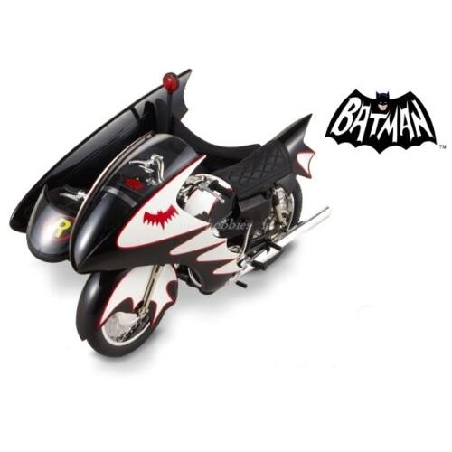 Hot Wheels Elite 1966 TV Series Batcycle Sidecar Batman Diecast 1/12 Limited