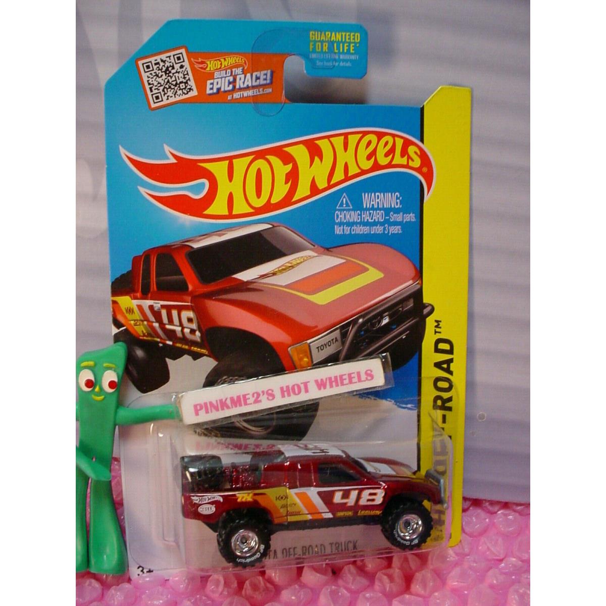 Super Treasure Hunt Toyota Off-road Truck 120 Red 2015 Hot Wheels w/ Protector