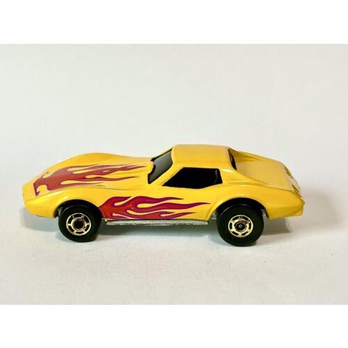 Hot Wheels Custom Made Vette Gold Hot Ones 1988 Yellow Cts 1:64