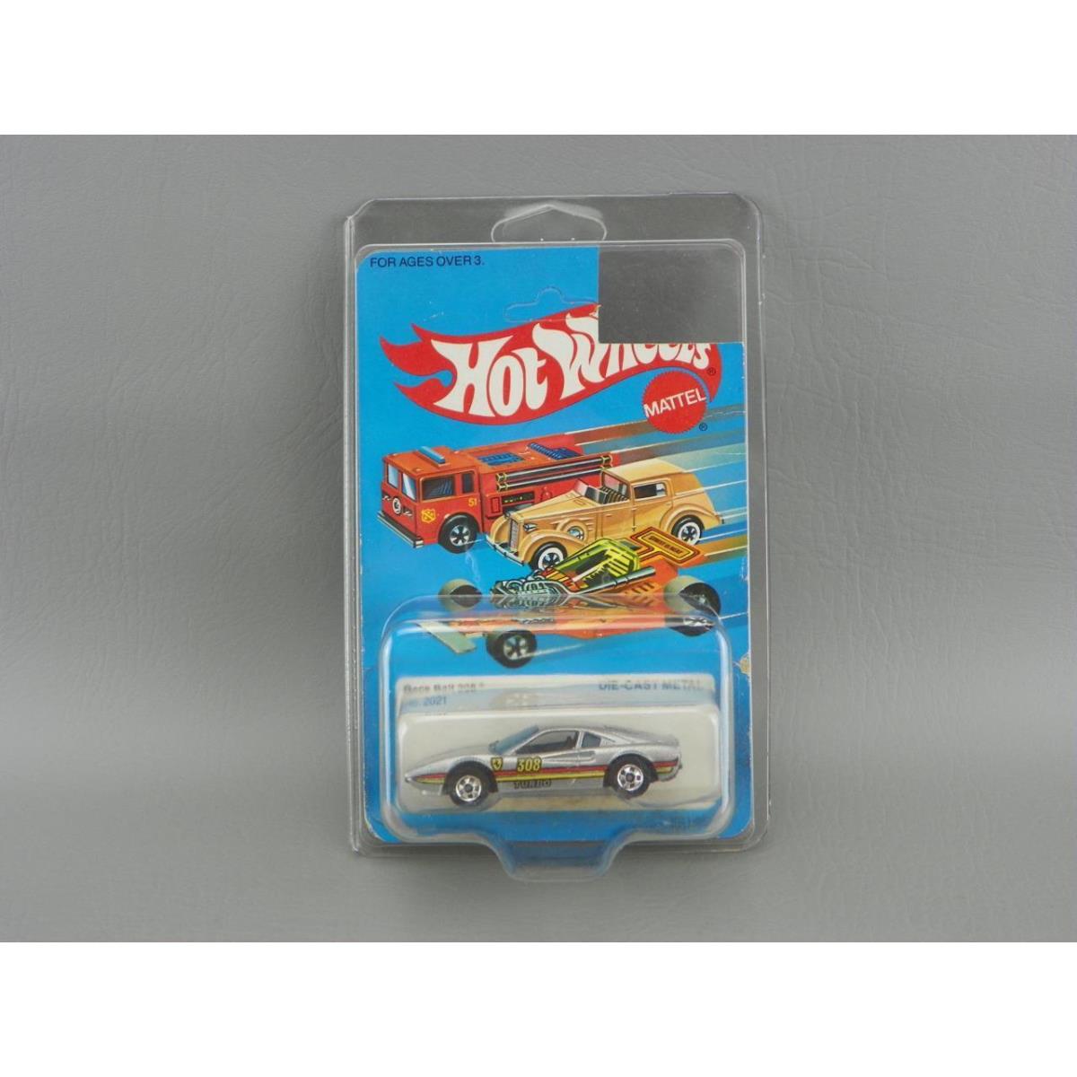 Vintage 1982 Hot Wheels 2021 Diecast Silver Race Bait 308 Ferrari Hot Ones