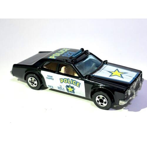 Vintage Hot Wheels Sheriff 701 Police Car Blister Pulled