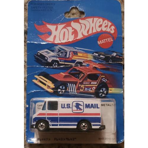 Vintage Hot Wheels 1976 Letter Getter US Mail Truck Semi-punched Card-hong Kong