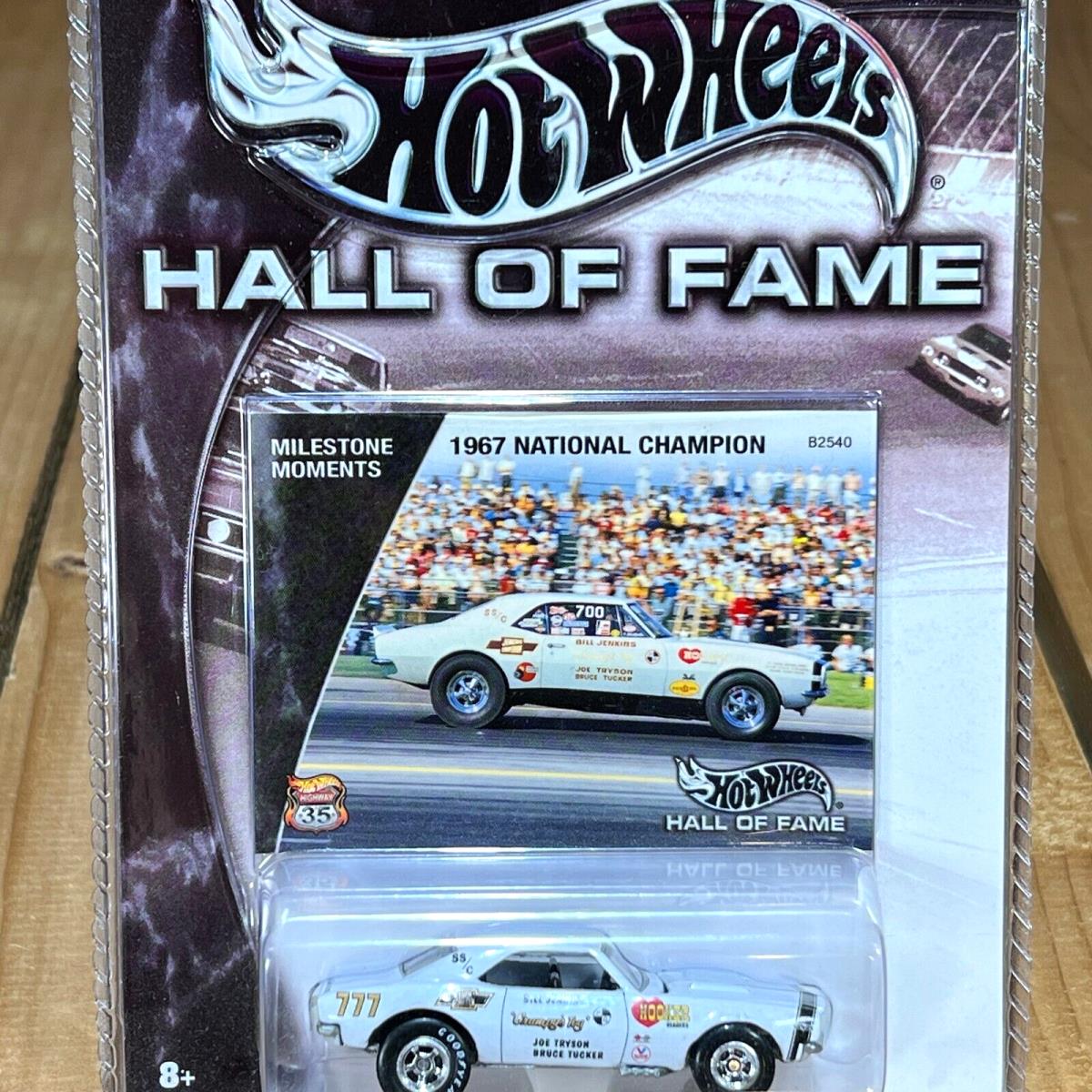 Hot Wheels Hall of Fame 1967 National Champion Bill Jenkins 1:64 Diecast Camaro