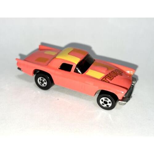 1989 Hot Wheels Color Racers `57 T-bird Ford Thunderbird Pink - Mint