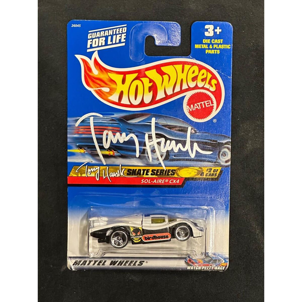 Tony Hawk Signed Autographed 2000 Hot Wheels 42 Sol-aire CX4 Psa/coa