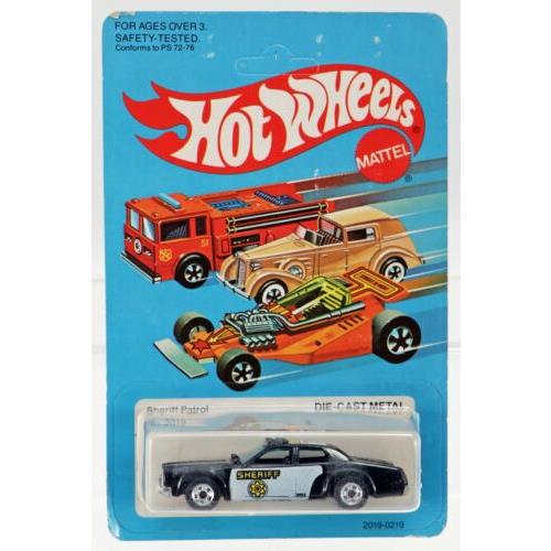 Vintage Hot Wheels Sheriff Patrol 2019 Never Removed From Pack 1982 Black 1:64