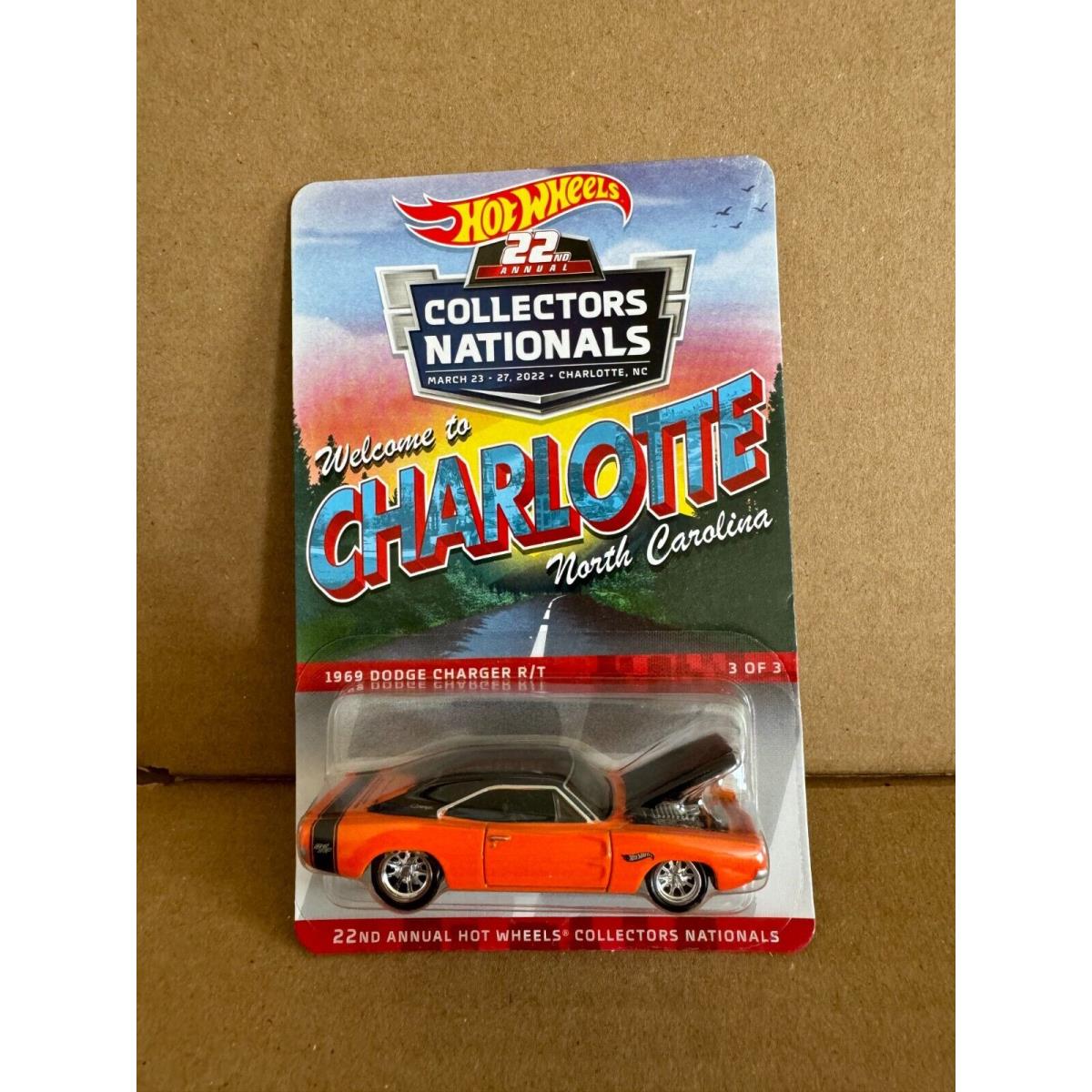 Hot Wheels 22nd Annual Collectors Nationals 1969 Dodge Charger R/t A1
