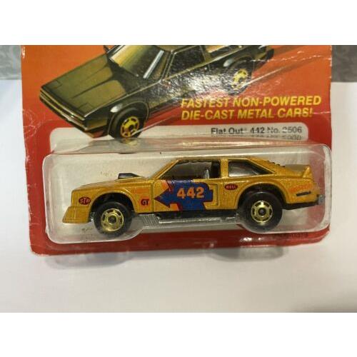 1982 Hot Wheels The Hot Ones Flat Out 442 No. 2506 Metal Flake Paint
