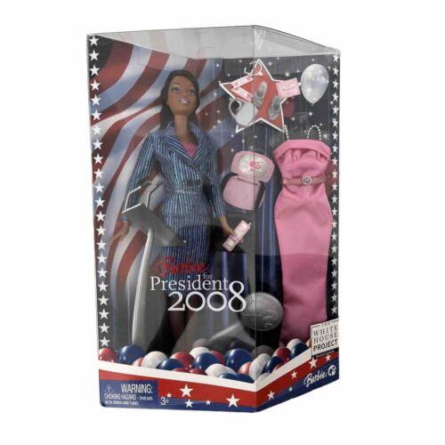 Barbie For President White House Project 2008 Mattel N0843 Christie Doll
